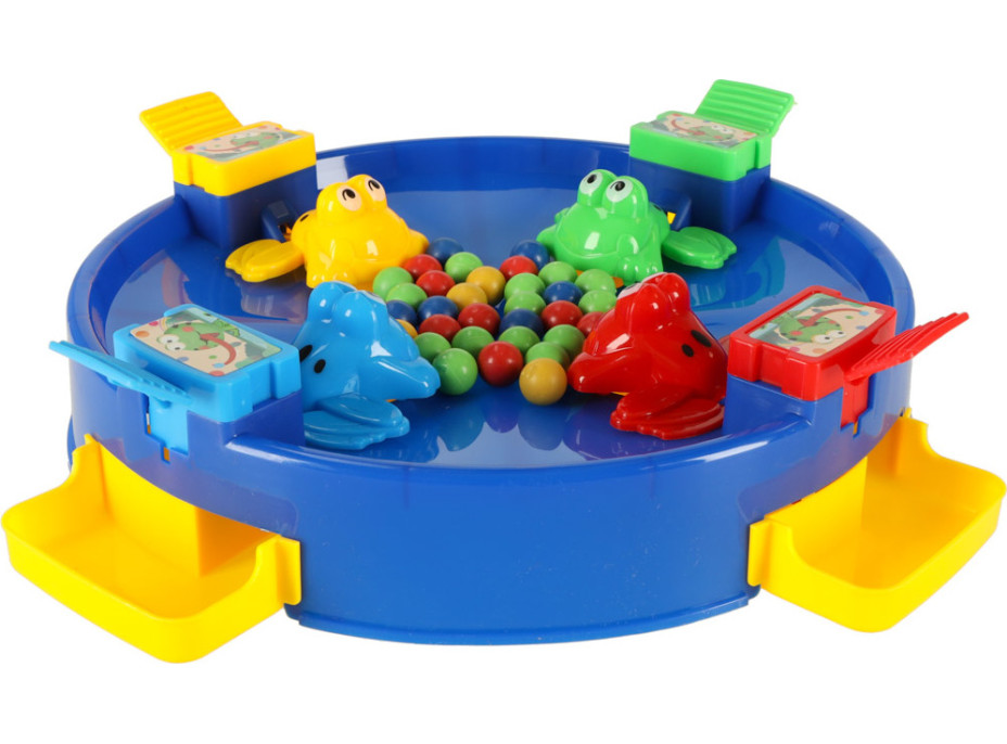 Arkádová hra Hladné žaby pre 4 hráčov - modrá