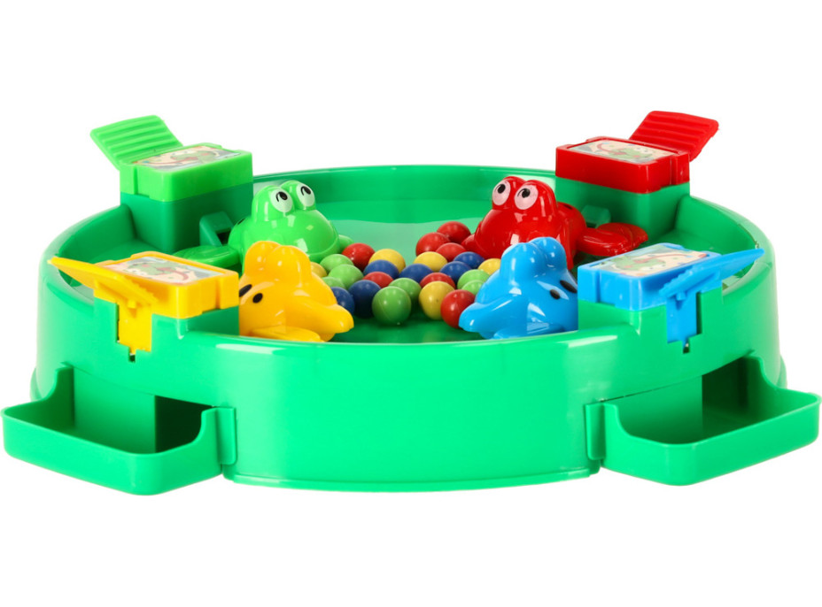 Arkádová hra Hladné žaby pre 4 hráčov - zelená