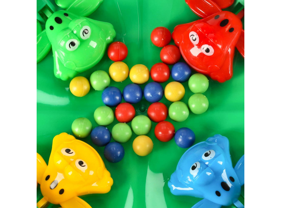 Arkádová hra Hladné žaby pre 4 hráčov - zelená