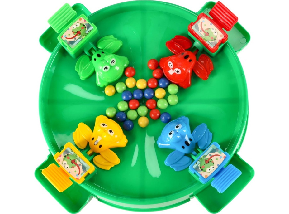 Arkádová hra Hladné žaby pre 4 hráčov - zelená