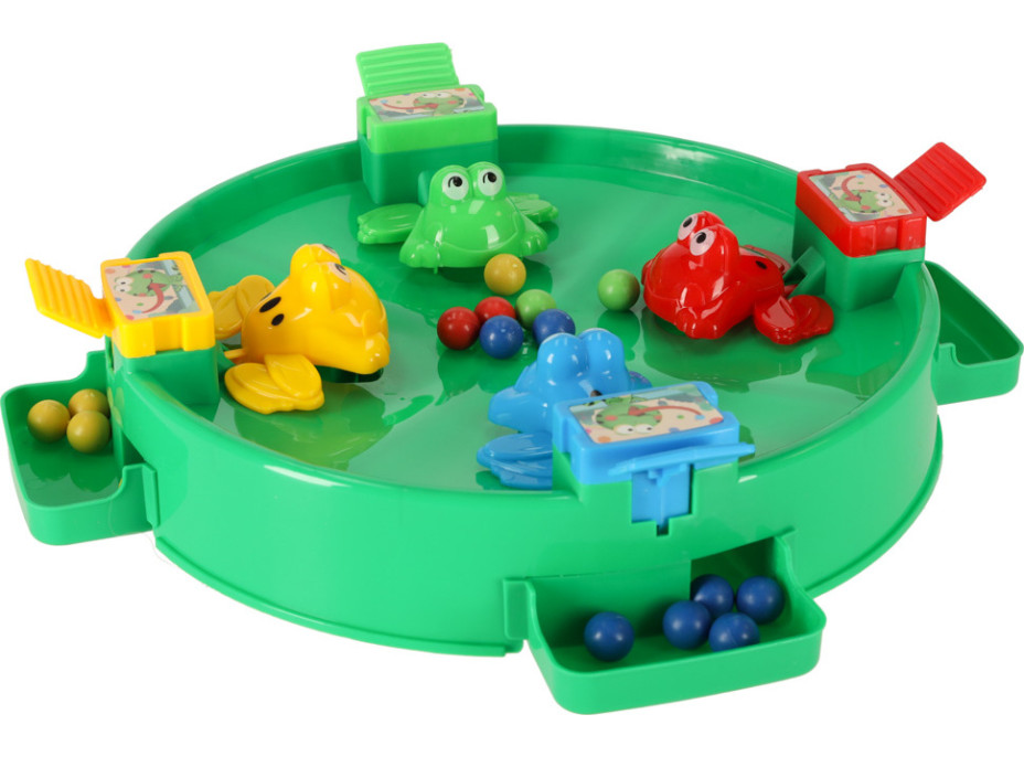 Arkádová hra Hladné žaby pre 4 hráčov - zelená