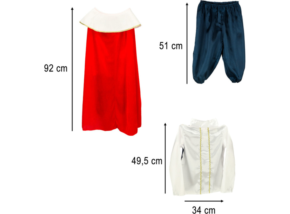 Karnevalový kostým Kráľ - veľkosť M