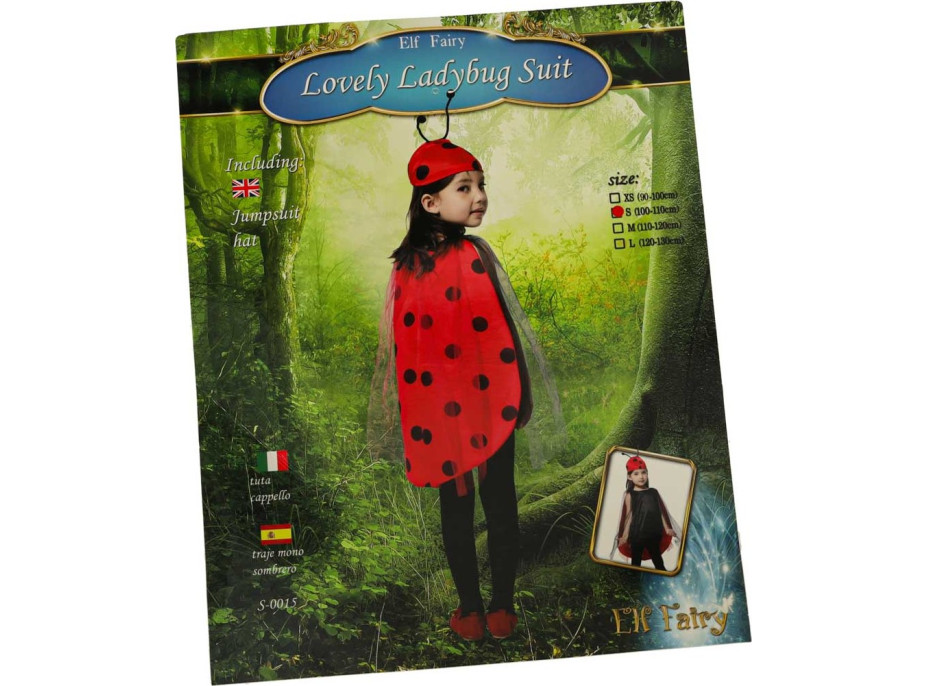 Karnevalový kostým Lienka veľkosť S