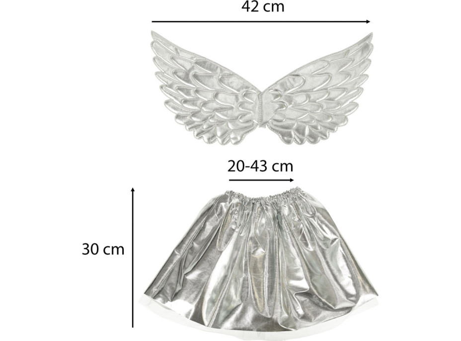 Karnevalový kostým Jednorožec - strieborný