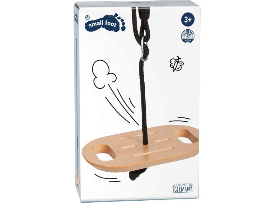 small foot Hojdací disk s rukoväťami Black Line