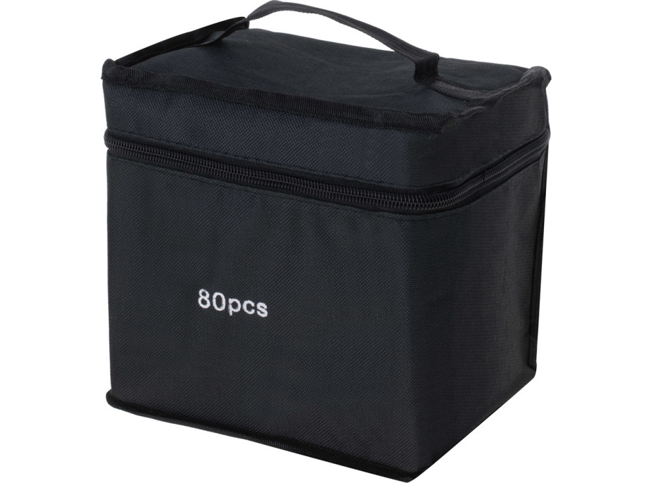 Obojstranné liehové fixy v púzdre 80 ks + stojan