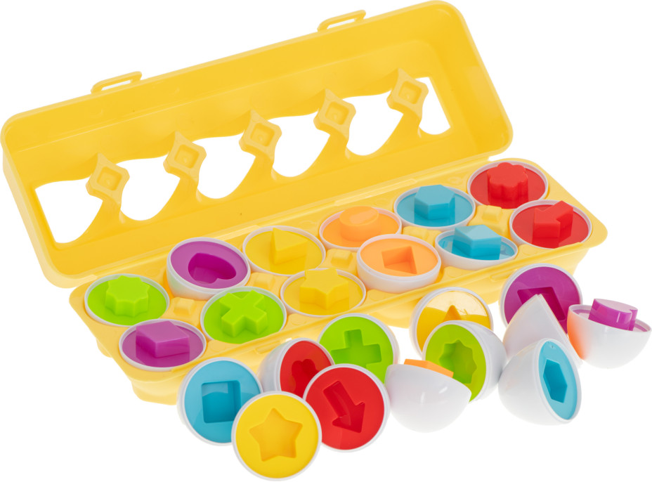 Vzdelávacia hračka vajíčka - Farby a tvary