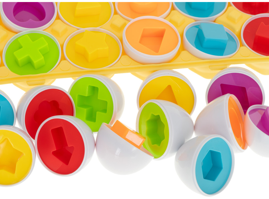 Vzdelávacia hračka vajíčka - Farby a tvary