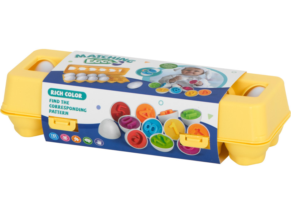 Vzdelávacia hračka vajíčka - Farby a čísla