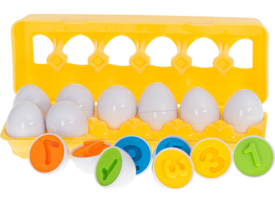 Vzdelávacia hračka vajíčka - Farby a čísla