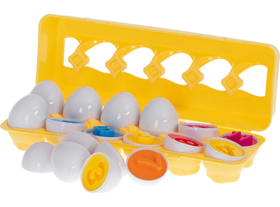 Vzdelávacia hračka vajíčka - Farby a čísla
