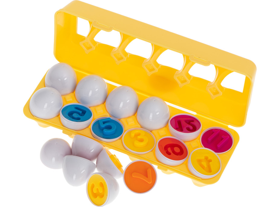 Vzdelávacia hračka vajíčka - Farby a čísla