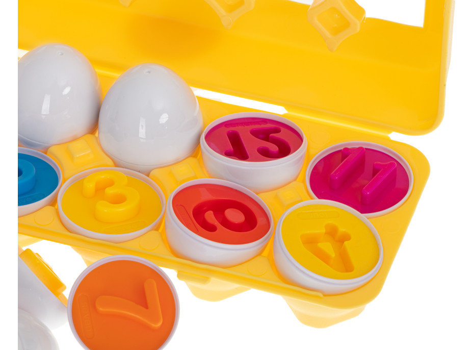 Vzdelávacia hračka vajíčka - Farby a čísla