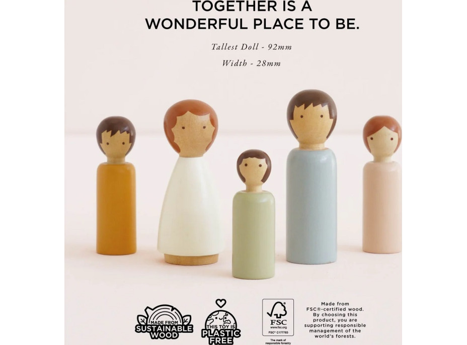 Le Toy Van Drevené postavičky do domčeka Rodinka