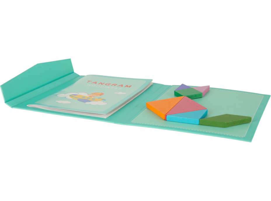 Drevený magnetický tangram