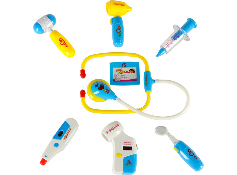 Doktorský set v kufríku DOKTOR so zvukmi a svetlom - modrý