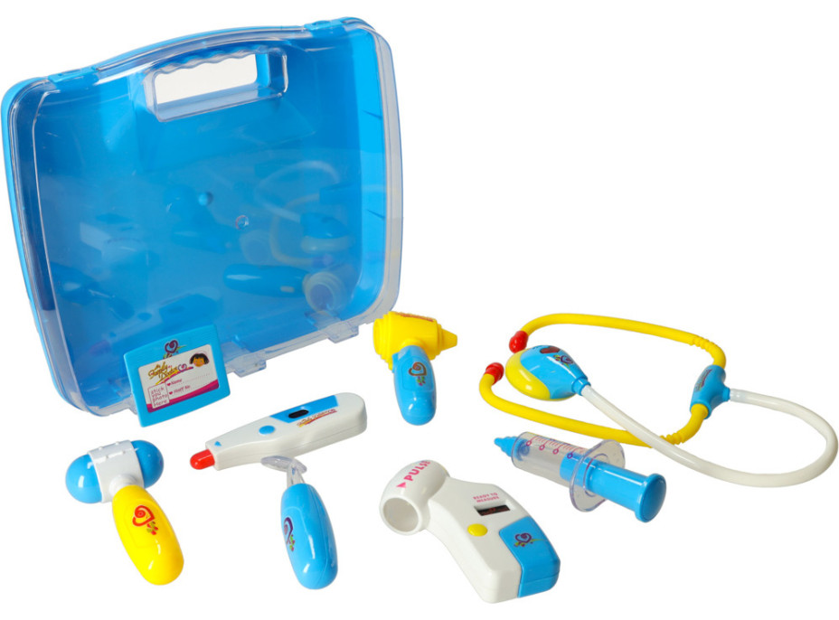 Doktorský set v kufríku DOKTOR so zvukmi a svetlom - modrý