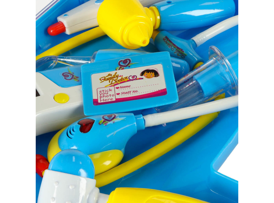 Doktorský set v kufríku DOKTOR so zvukmi a svetlom - modrý