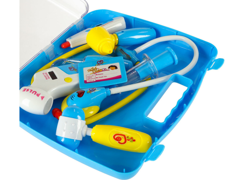 Doktorský set v kufríku DOKTOR so zvukmi a svetlom - modrý