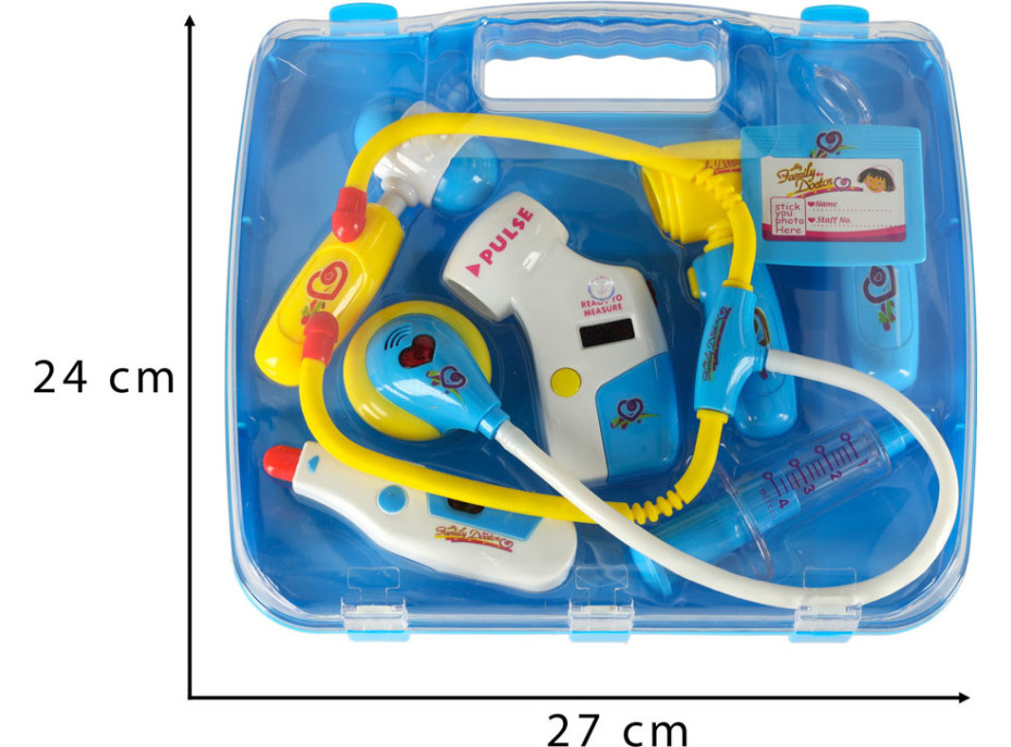 Doktorský set v kufríku DOKTOR so zvukmi a svetlom - modrý
