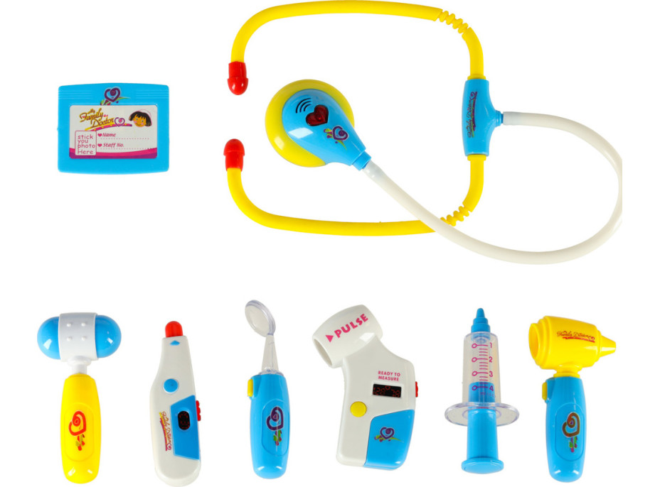 Doktorský set v kufríku DOKTOR so zvukmi a svetlom - modrý