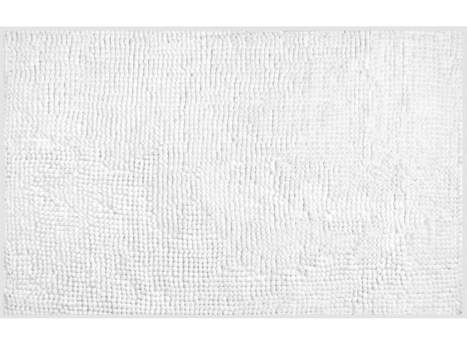 Aqualine CHENILL kúpeľňová predložka 50x80cm, 100% polyester, biela CH2011