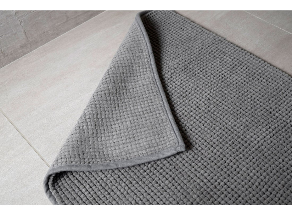 Aqualine CHENILL kúpeľňová predložka 50x80cm, 100% polyester, sivá CH2013