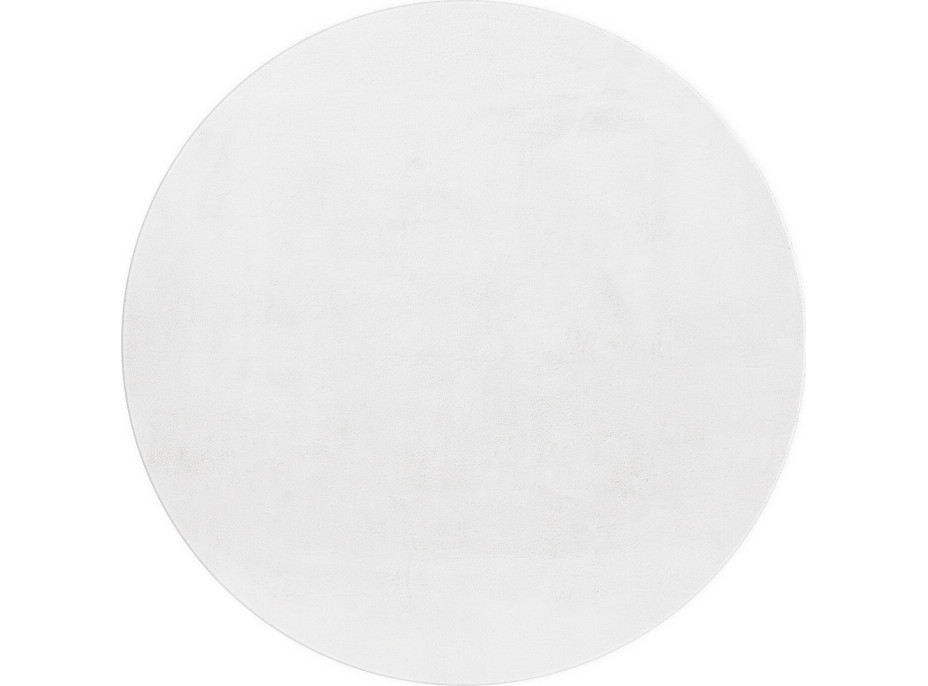 Kusový koberec Pouffy 5100 White kruh