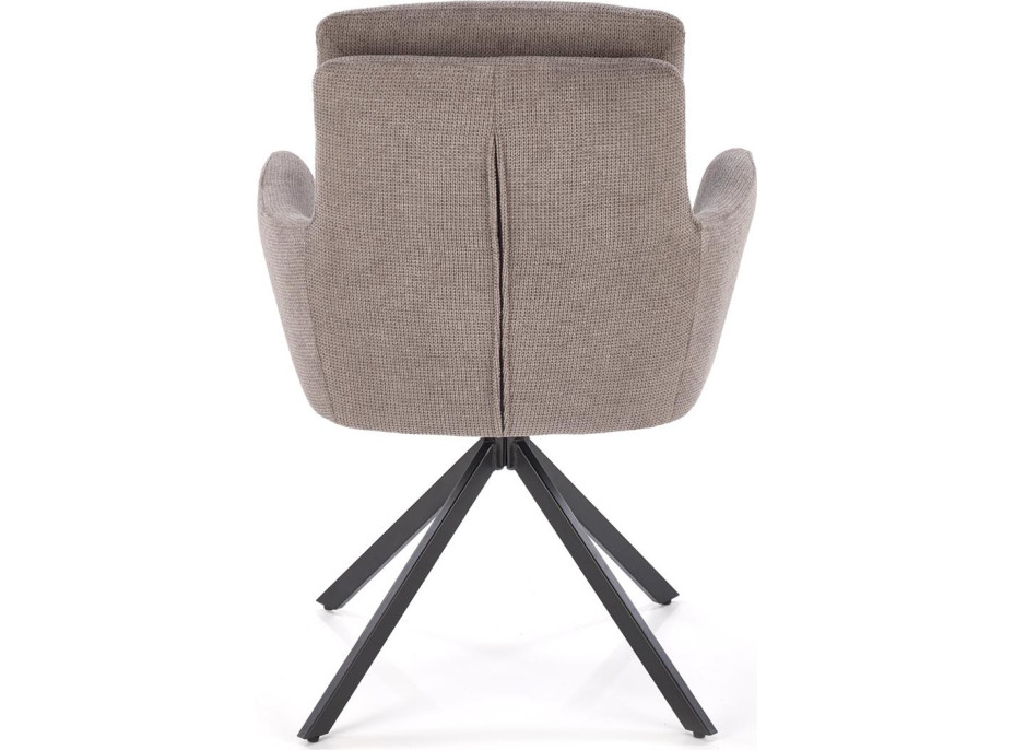 Jedálenské otočné kresielko AIDEN - šedé