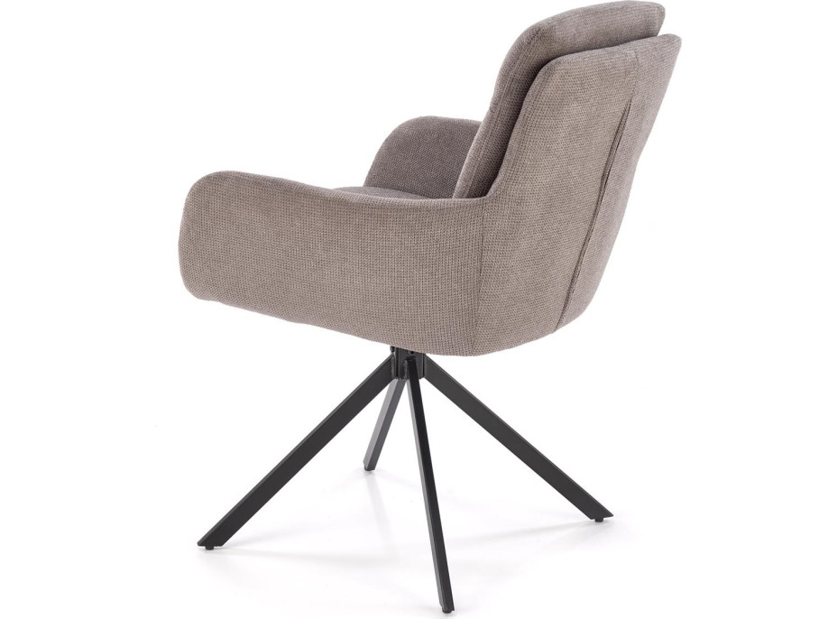 Jedálenské otočné kresielko AIDEN - šedé