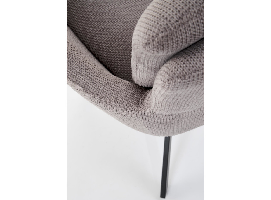 Jedálenské otočné kresielko AIDEN - šedé