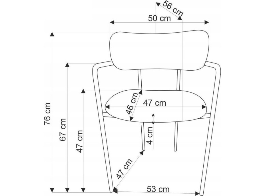 Jedálenské kresielko MASON - krémové