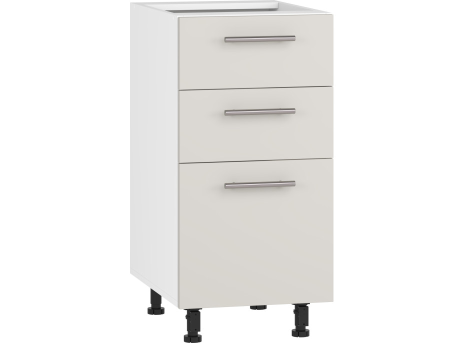 Dolná kuchynská skrinka VITO so šuplíkmi - 40x82x52 cm - kašmírová lesklá