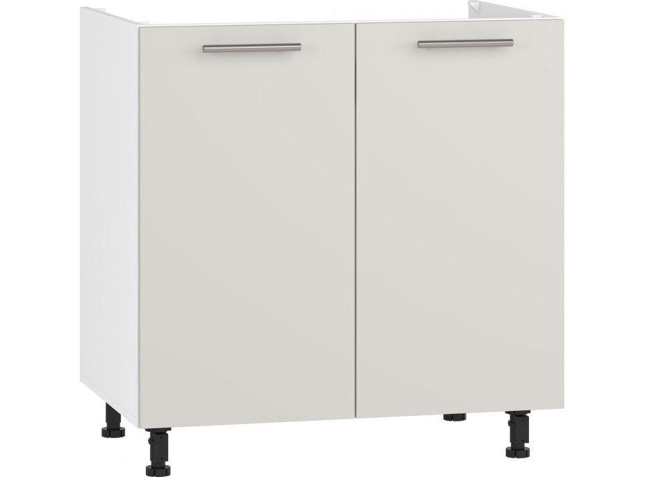 Dolná kuchynská skrinka na zabudovanie drezu VITO - 80x82x52 cm - kašmírová lesklá