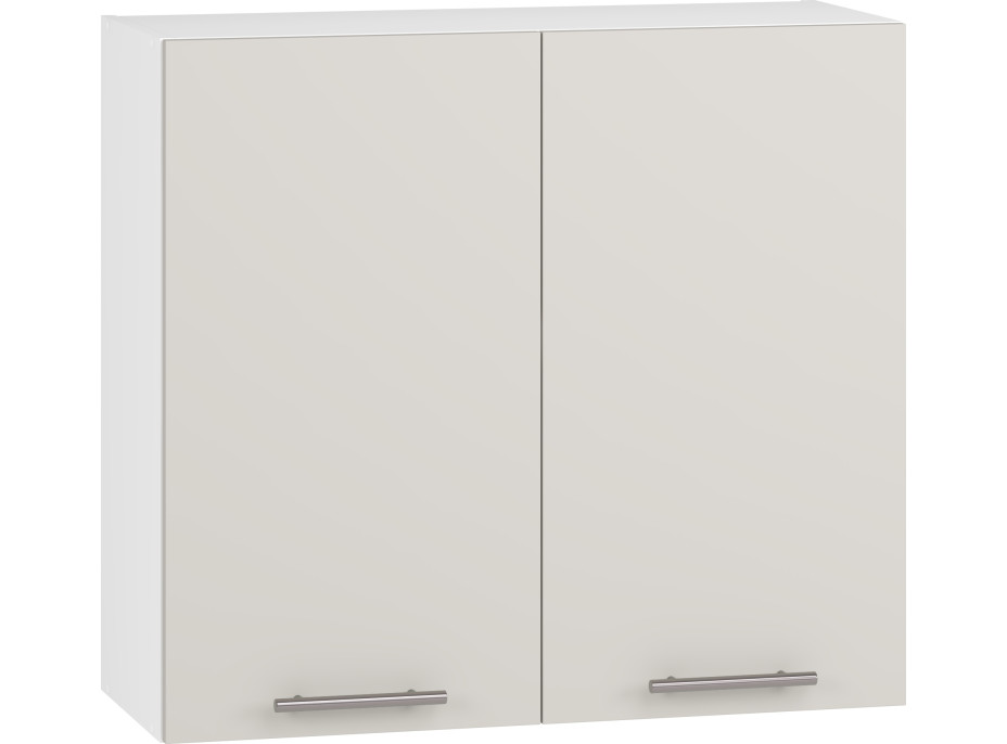 Závesná kuchynská skrinka VITO - 80x72x30 cm - kašmírová lesklá