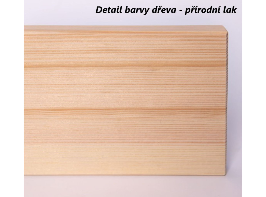 Detská Montessori posteľ z masívu borovice BETTY - 200x120 cm - KAŠMÍROVÁ