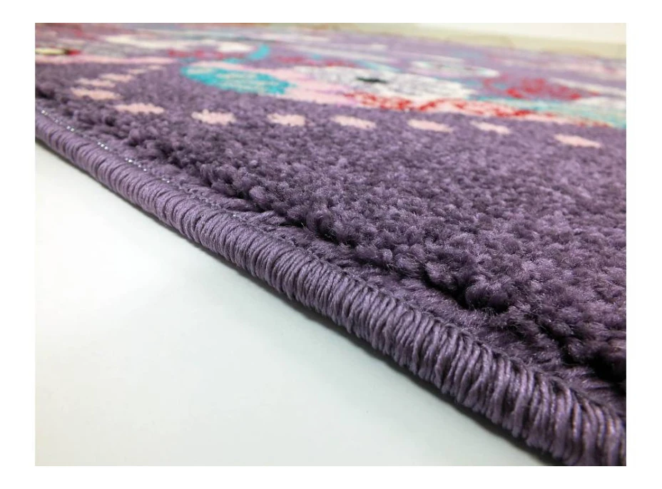 Detský koberec Motýliky - fialový