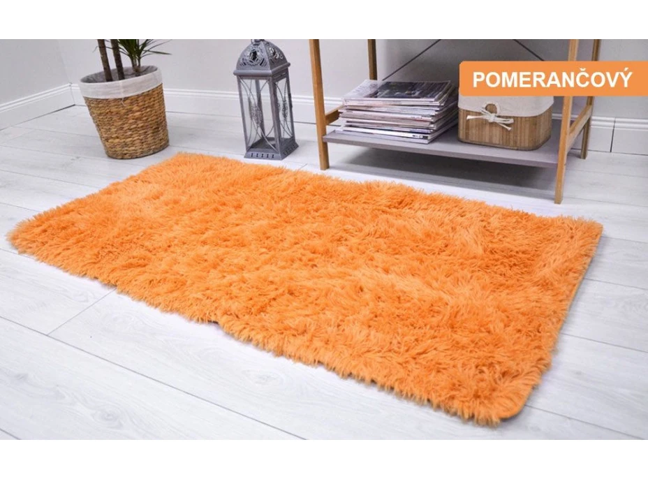 Dětský plyšový koberec MAX POMERANČOVÝ