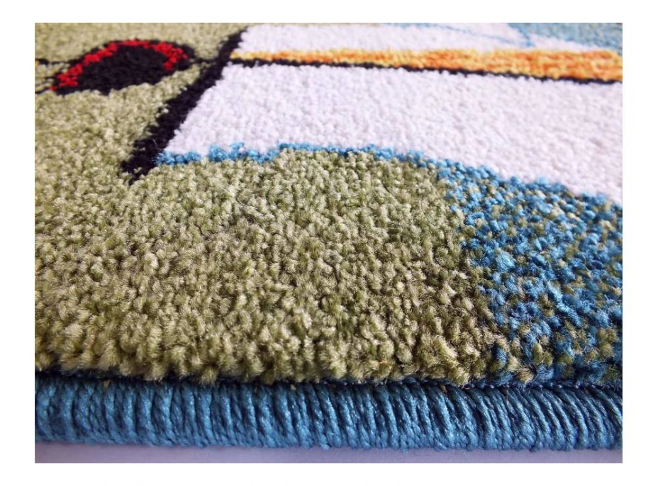 Detský koberec Pirátska loď - modrý