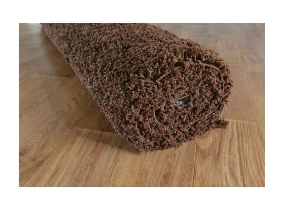 Moderný kusový koberec SHAGGY COLOR - hnedý