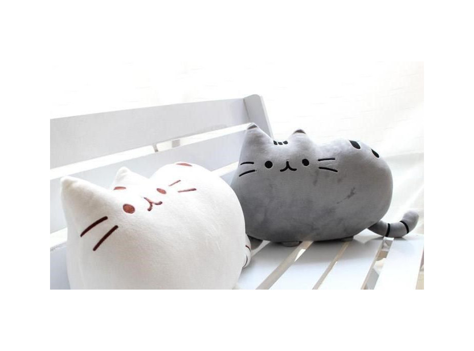 Plyšová mačka PUSHEEN - svetlo šedá