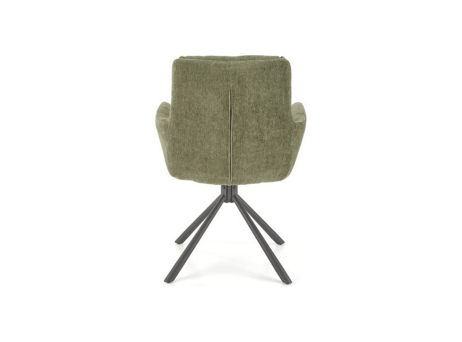 Jedálenské otočné kresielko HAYES - olivovo zelené