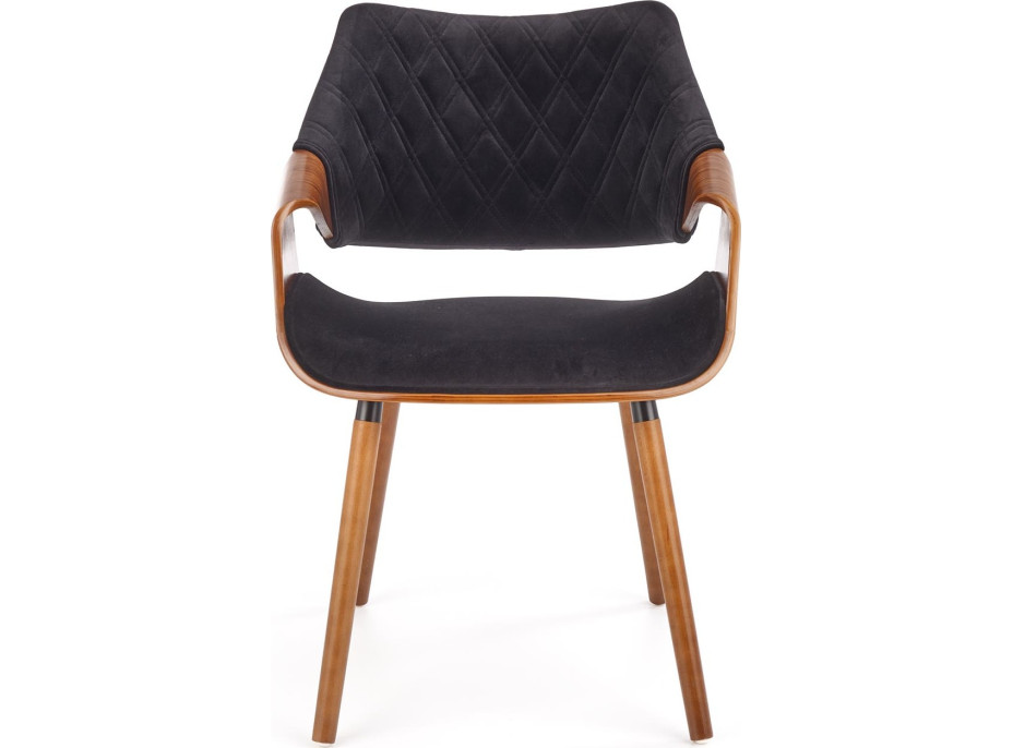 Jedálenská stolička KIA - čierna/orech