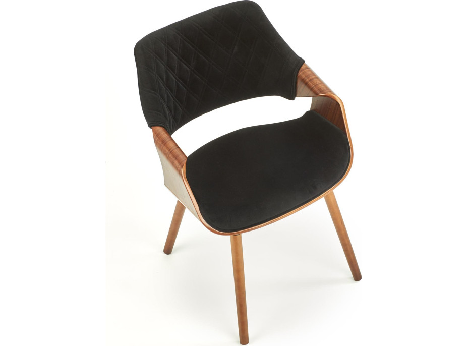 Jedálenská stolička KIA - čierna/orech