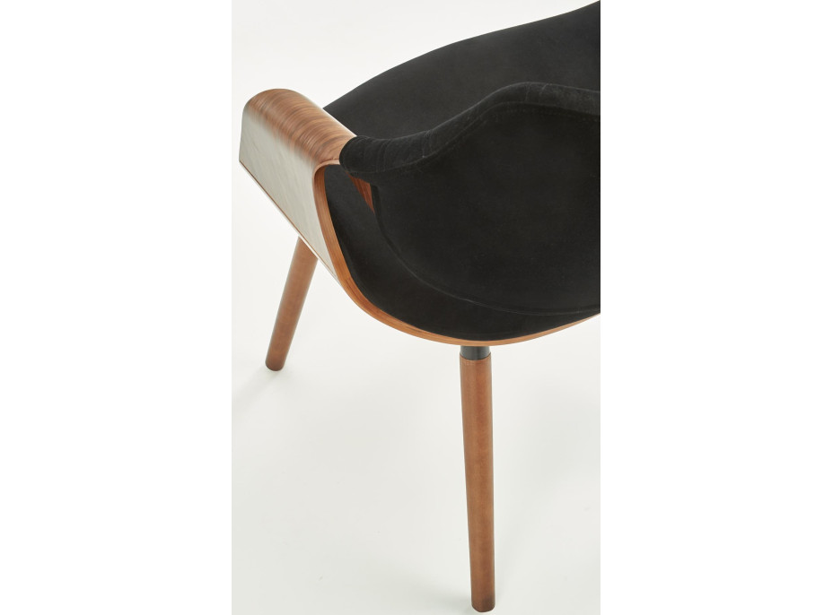 Jedálenská stolička KIA - čierna/orech