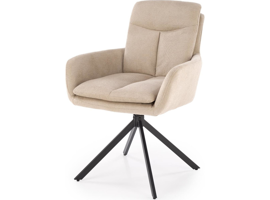 Jedálenské otočné kresielko AIDEN - béžové