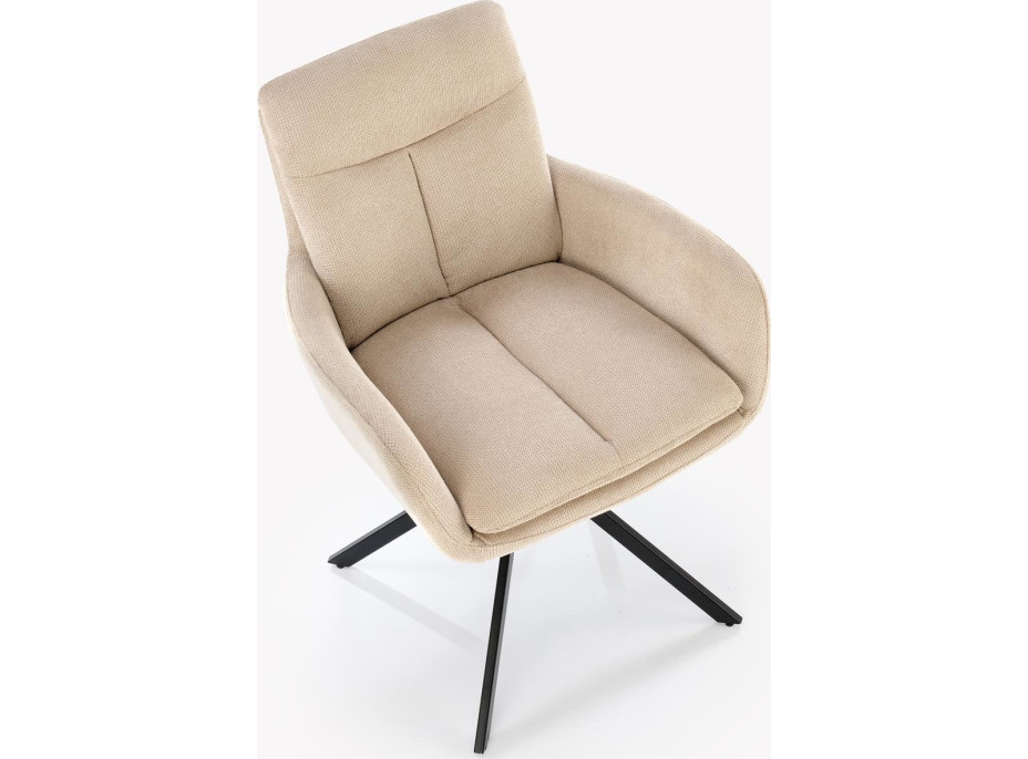 Jedálenské otočné kresielko AIDEN - béžové