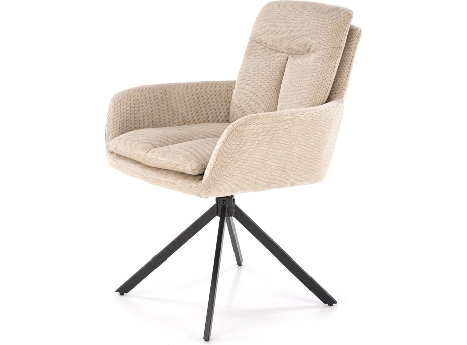 Jedálenské otočné kresielko AIDEN - béžové