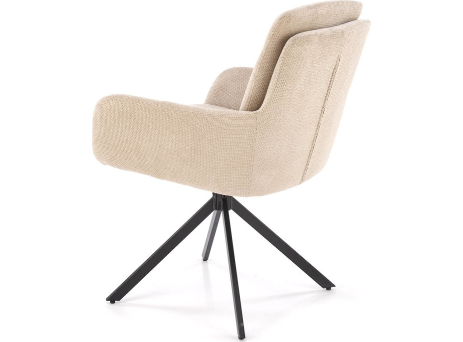 Jedálenské otočné kresielko AIDEN - béžové