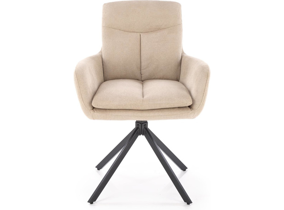 Jedálenské otočné kresielko AIDEN - béžové